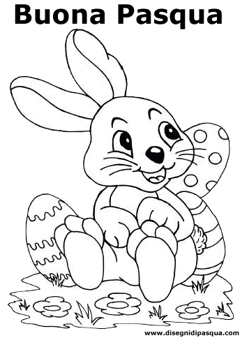 Disegno di Pasqua da colorare