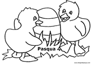 Pulcini uova Pasqua